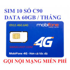 SIM 4G Mobifone C90 Tặng 60GB/Tháng Gọi Miễn Phí 4300 Phút
