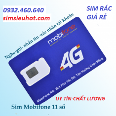 Sim Mobifone 11 số giá rẻ chuyên nhận code online