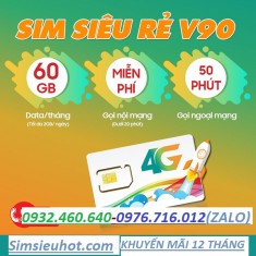 SIM 4G Viettel V90 Tặng 62GB/Tháng Và Miễn Phí 43.000 Phút Gọi